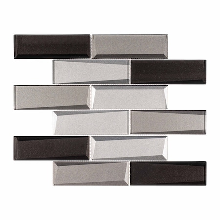 Andova Tiles SAMPLE-Daazen Borealis 2 in. x 6 in. Glass Mosaic Wall Tile SAM-ANDDAA975